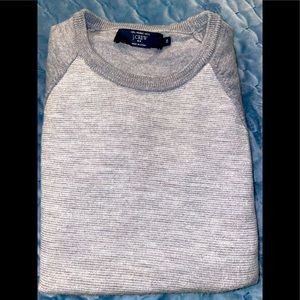 J.Crew Two tone grey sweat shirt